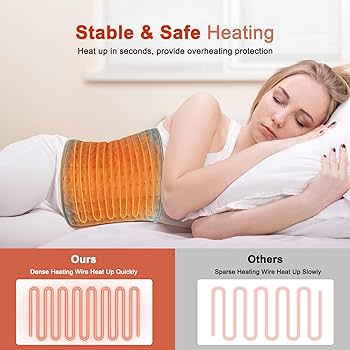 Calming Heat Massaging Weighted Heating Pad