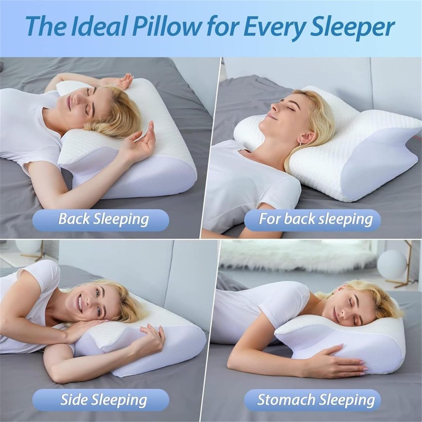 Premium Ergonomic Sleep Pillow