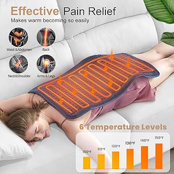 Calming Heat Massaging Weighted Heating Pad