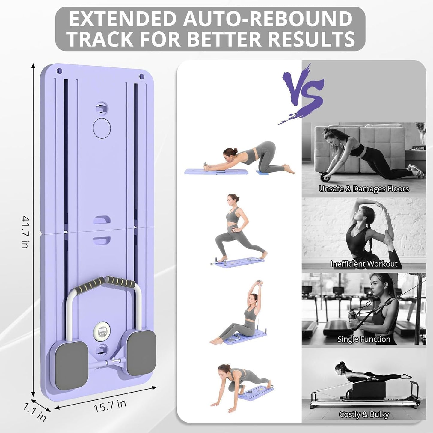 Pilates Reformer Machine with Timer