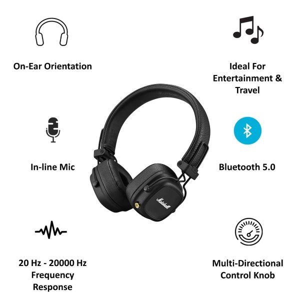 Marshall Major IV On-Ear Bluetooth Headphone