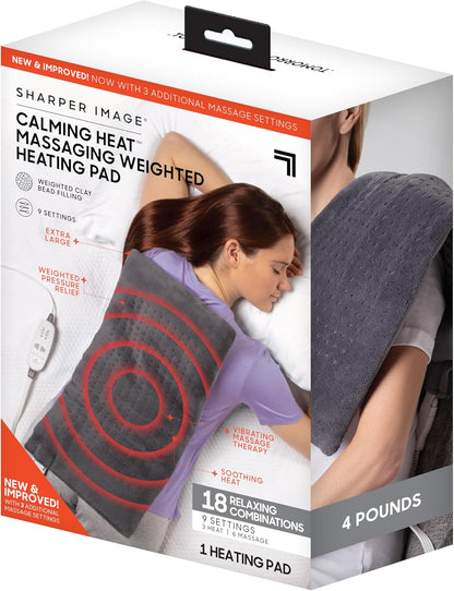 Calming Heat Massaging Weighted Heating Pad