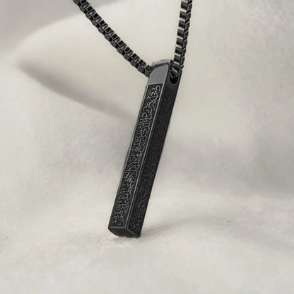 Ayatul Kursi 3D Bar Necklace