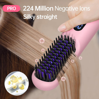 Cordless Hair Straightener Brush