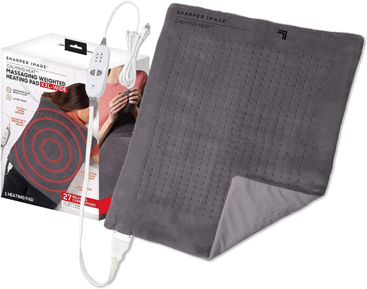 Calming Heat Massaging Weighted Heating Pad